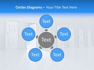 Blue Choice Leave PowerPoint Template