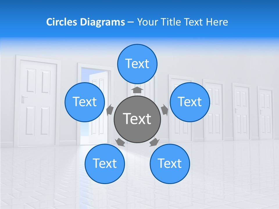Blue Choice Leave PowerPoint Template