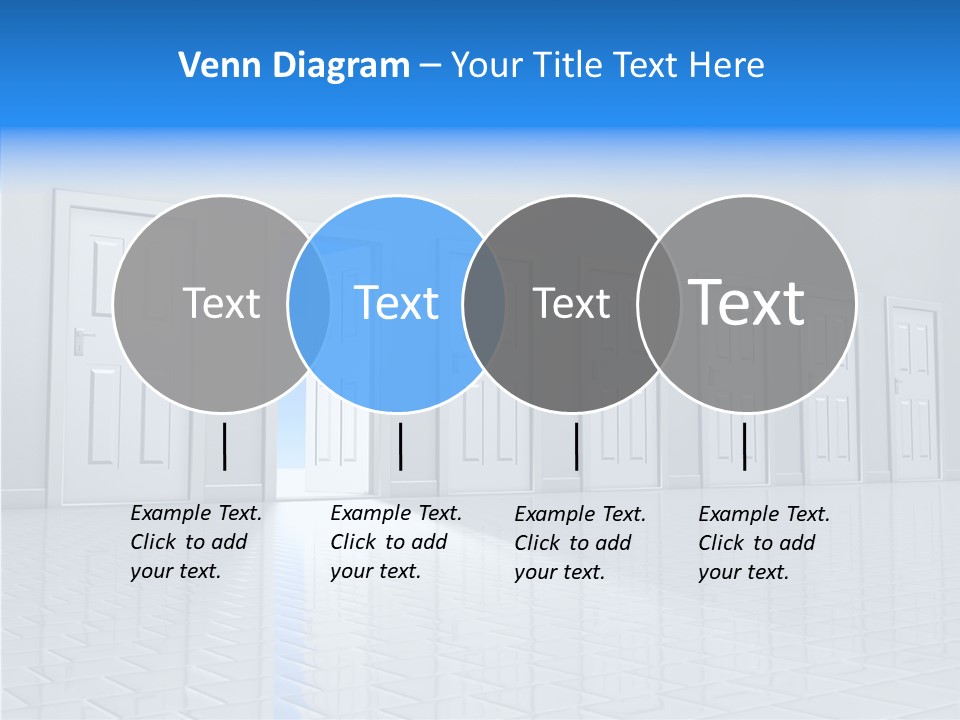 Blue Choice Leave PowerPoint Template