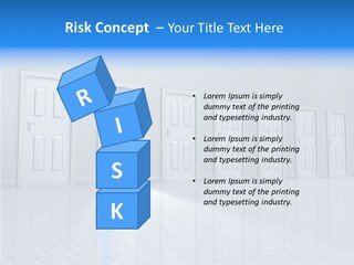 Blue Choice Leave PowerPoint Template