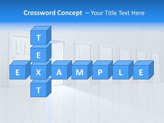 Blue Choice Leave PowerPoint Template