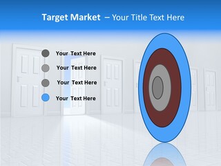 Blue Choice Leave PowerPoint Template