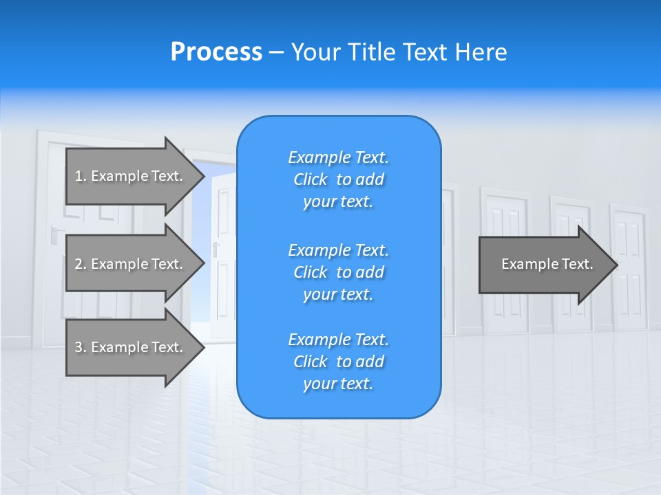 Blue Choice Leave PowerPoint Template