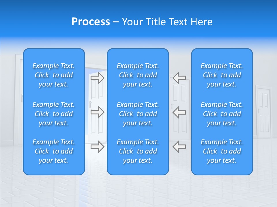 Blue Choice Leave PowerPoint Template