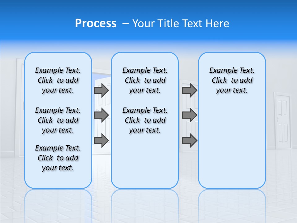 Blue Choice Leave PowerPoint Template
