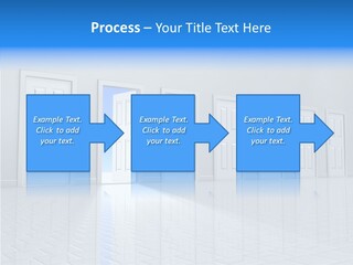 Blue Choice Leave PowerPoint Template