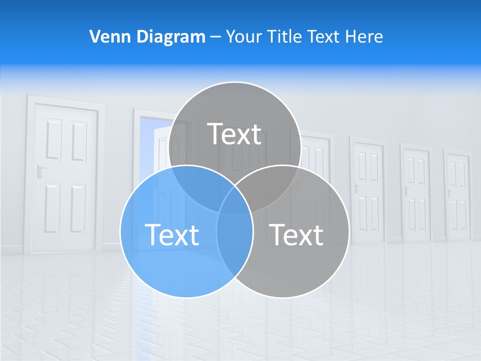 Blue Choice Leave PowerPoint Template