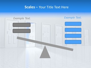 Blue Choice Leave PowerPoint Template