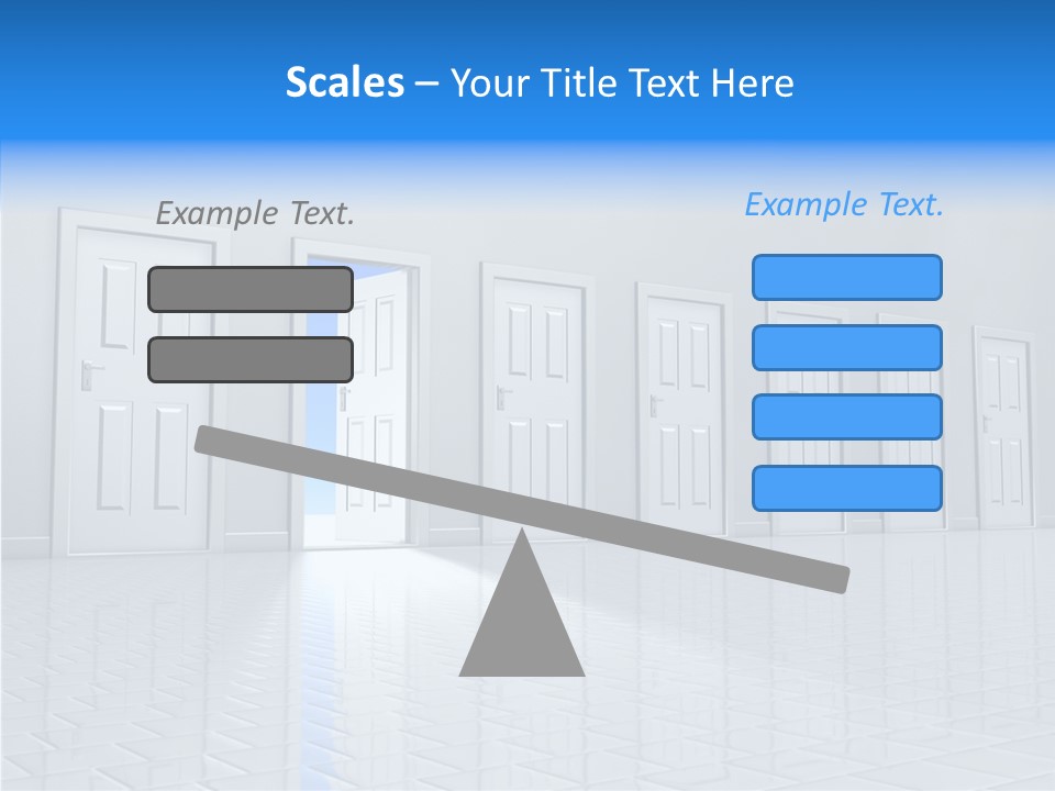 Blue Choice Leave PowerPoint Template
