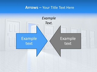 Blue Choice Leave PowerPoint Template