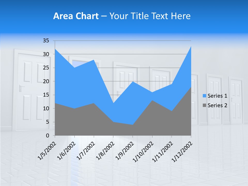 Blue Choice Leave PowerPoint Template