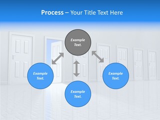 Blue Choice Leave PowerPoint Template