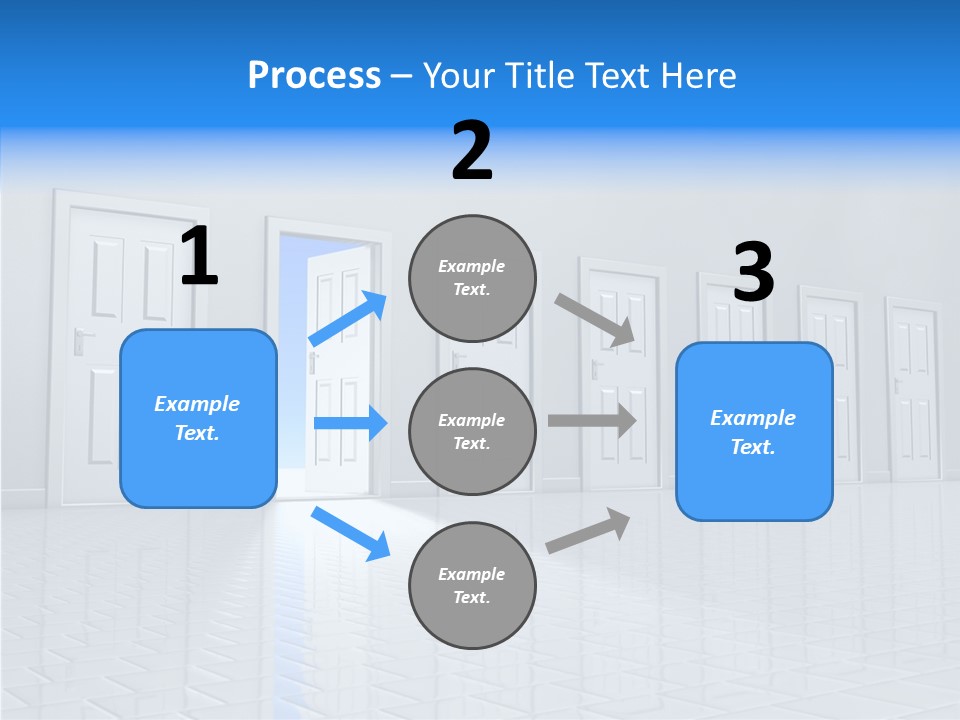 Blue Choice Leave PowerPoint Template