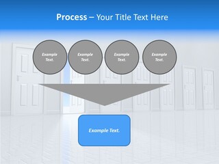 Blue Choice Leave PowerPoint Template