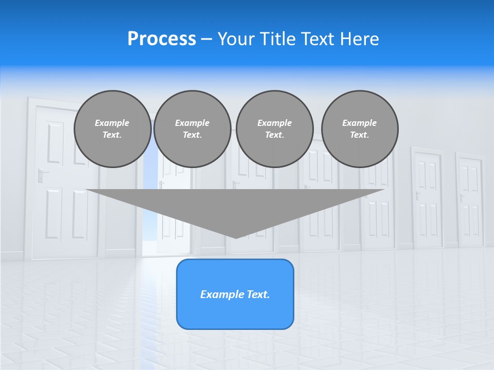 Blue Choice Leave PowerPoint Template