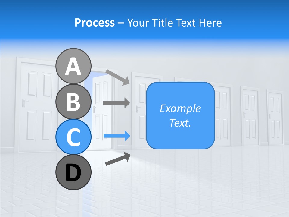 Blue Choice Leave PowerPoint Template
