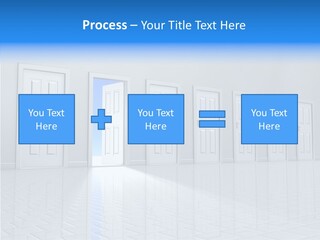 Blue Choice Leave PowerPoint Template
