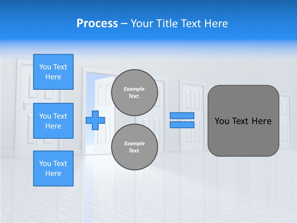 Blue Choice Leave PowerPoint Template