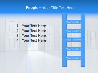 Blue Choice Leave PowerPoint Template