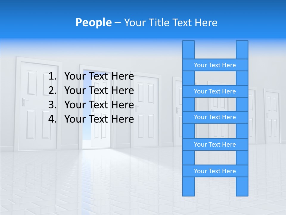 Blue Choice Leave PowerPoint Template