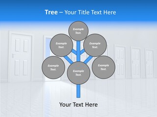 Blue Choice Leave PowerPoint Template