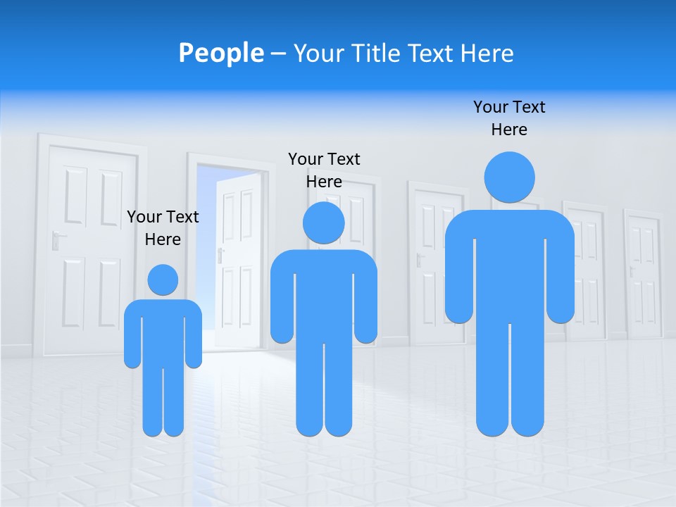 Blue Choice Leave PowerPoint Template