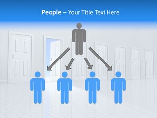 Blue Choice Leave PowerPoint Template