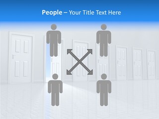 Blue Choice Leave PowerPoint Template