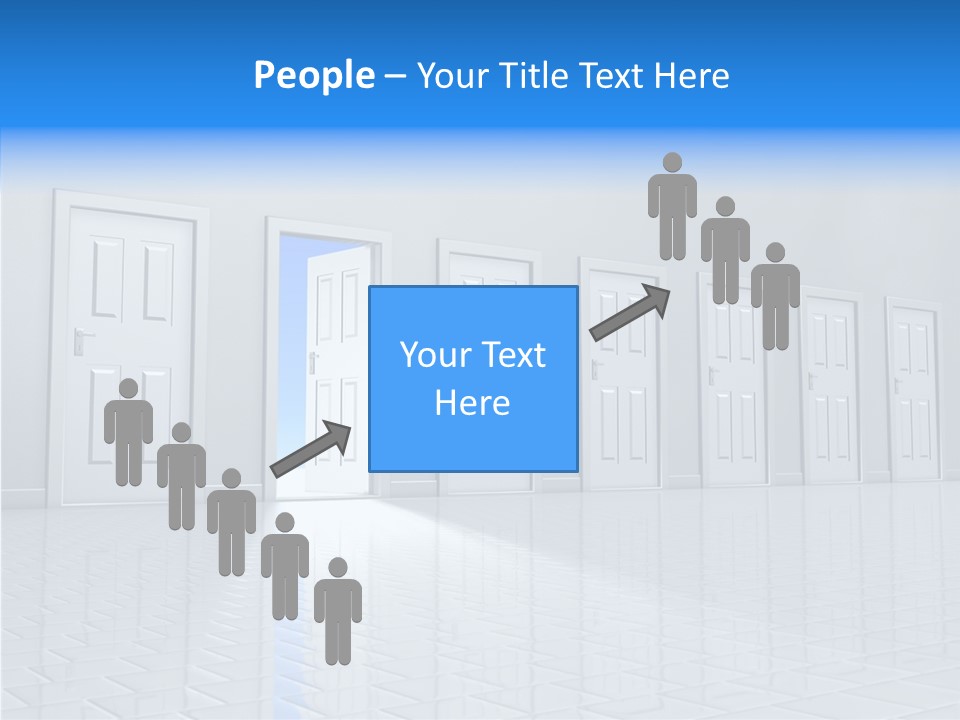 Blue Choice Leave PowerPoint Template