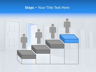 Blue Choice Leave PowerPoint Template