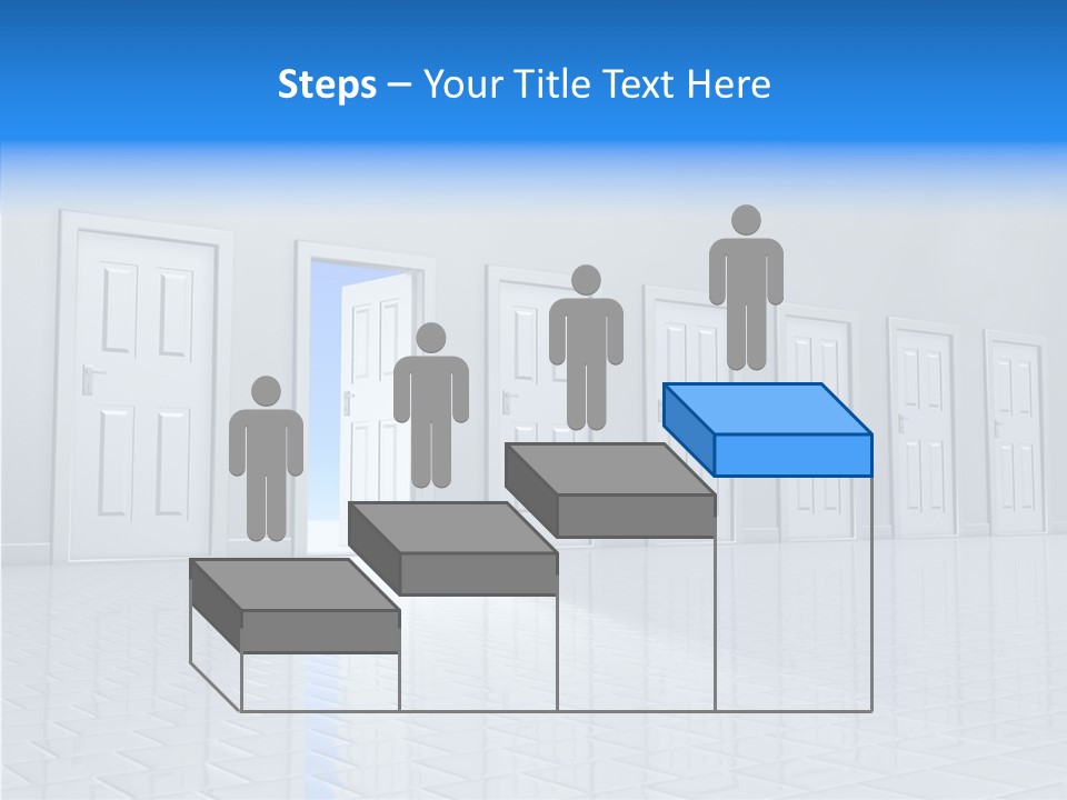 Blue Choice Leave PowerPoint Template