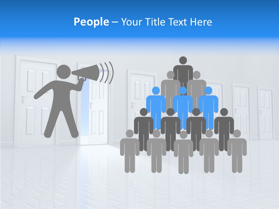 Blue Choice Leave PowerPoint Template