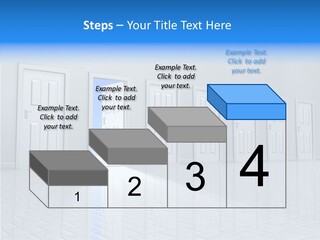 Blue Choice Leave PowerPoint Template