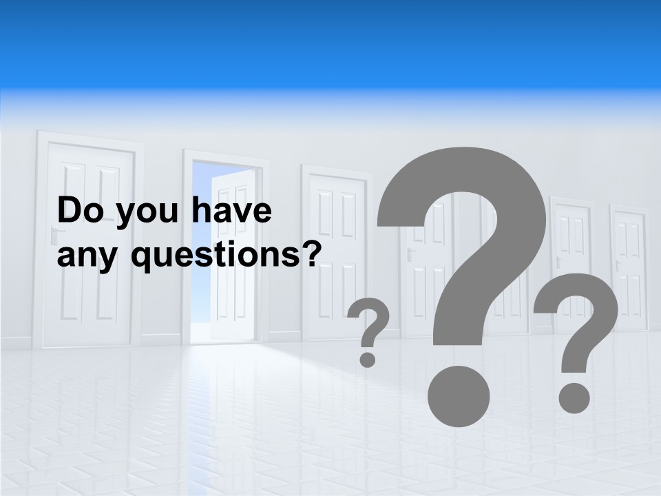 Blue Choice Leave PowerPoint Template