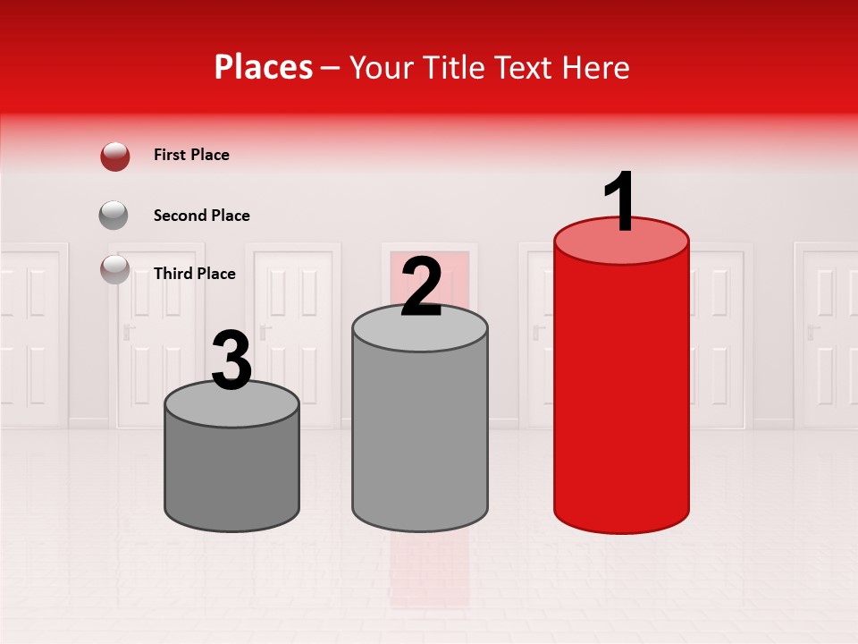 Doorway Landscape Hall PowerPoint Template
