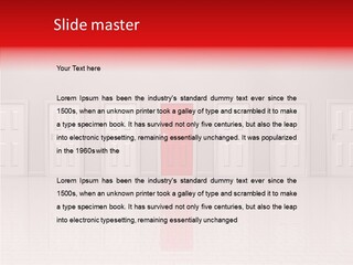 Doorway Landscape Hall PowerPoint Template