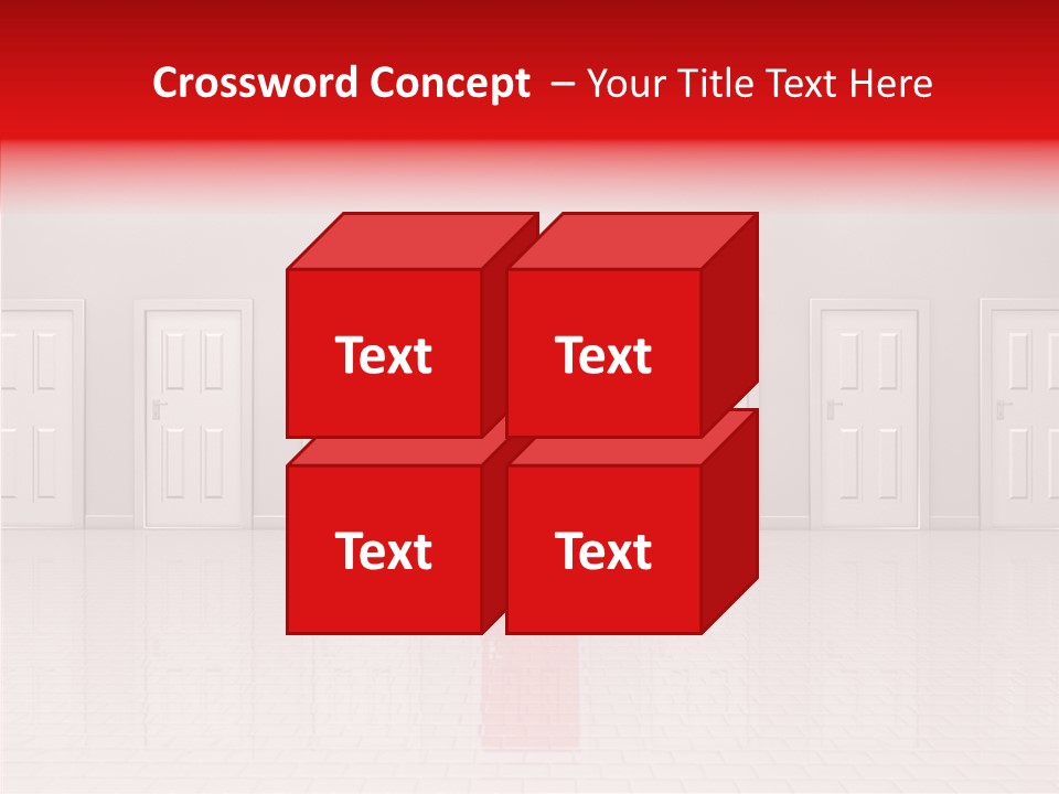 Doorway Landscape Hall PowerPoint Template