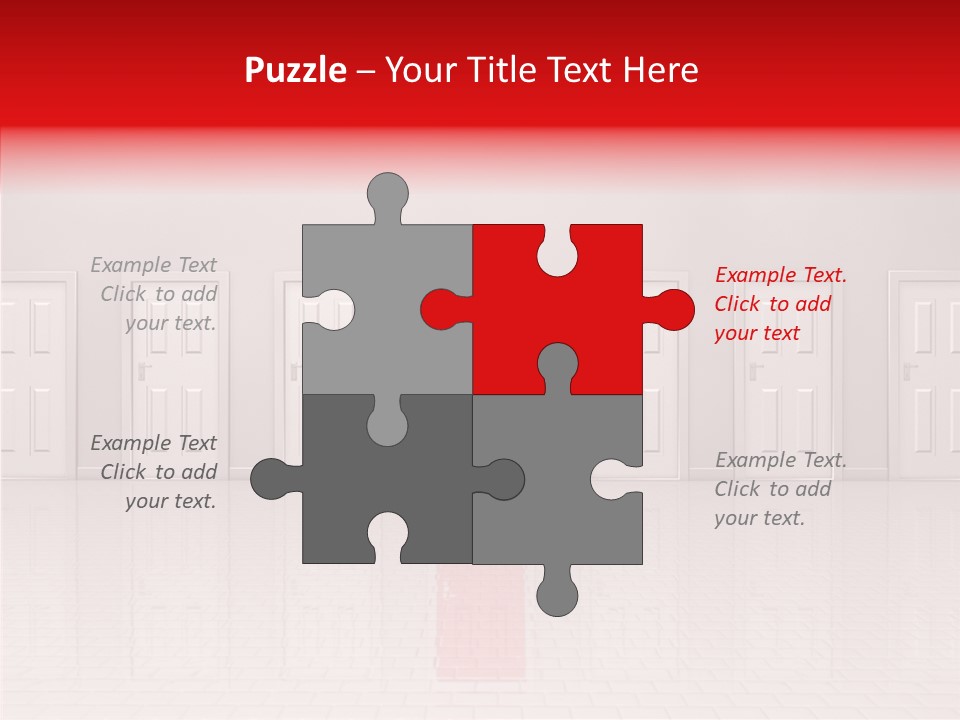 Doorway Landscape Hall PowerPoint Template