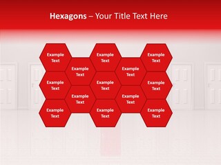 Doorway Landscape Hall PowerPoint Template