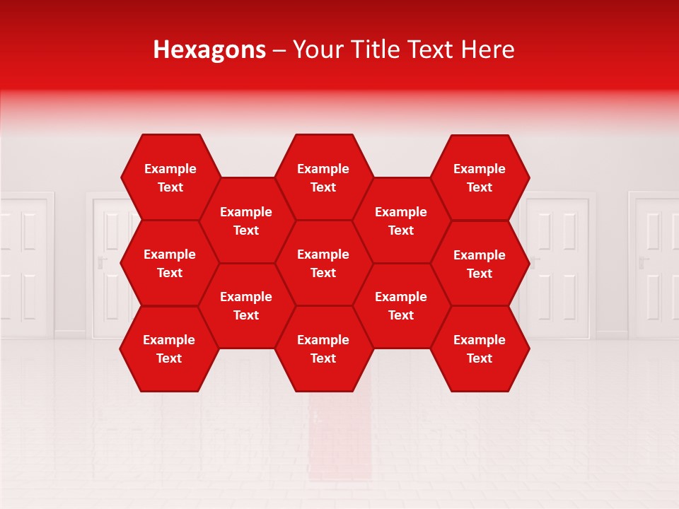 Doorway Landscape Hall PowerPoint Template