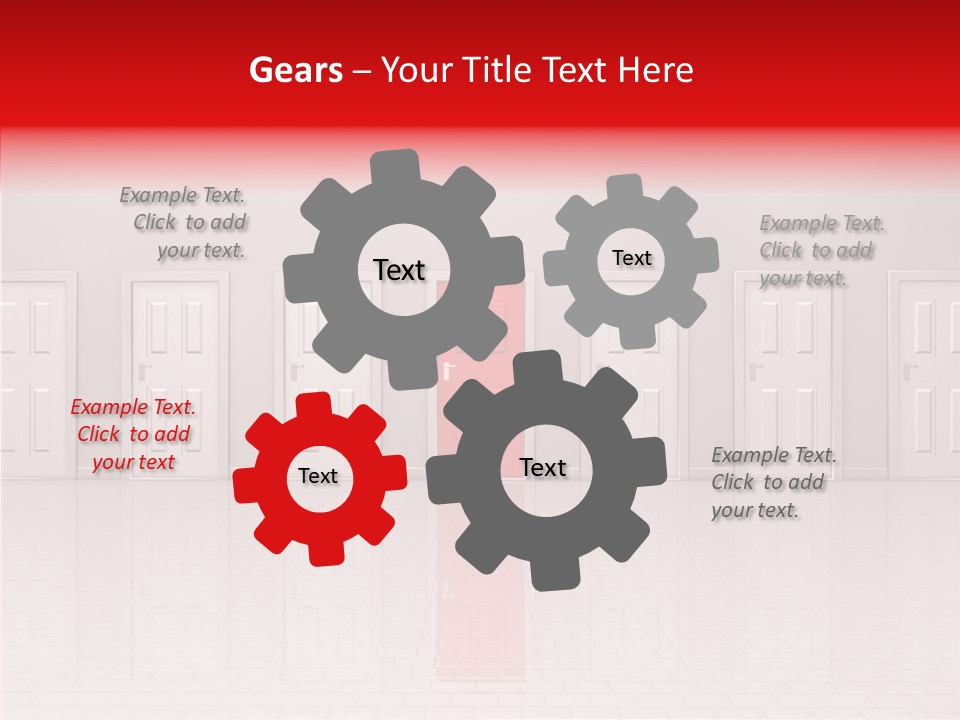 Doorway Landscape Hall PowerPoint Template