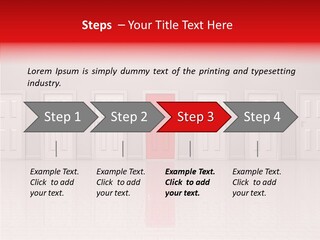 Doorway Landscape Hall PowerPoint Template