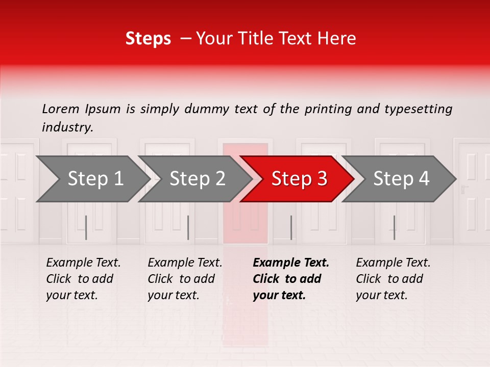 Doorway Landscape Hall PowerPoint Template