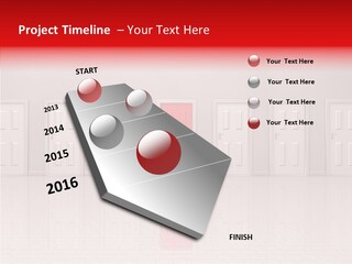 Doorway Landscape Hall PowerPoint Template