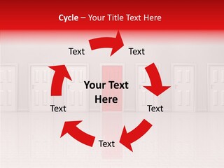 Doorway Landscape Hall PowerPoint Template