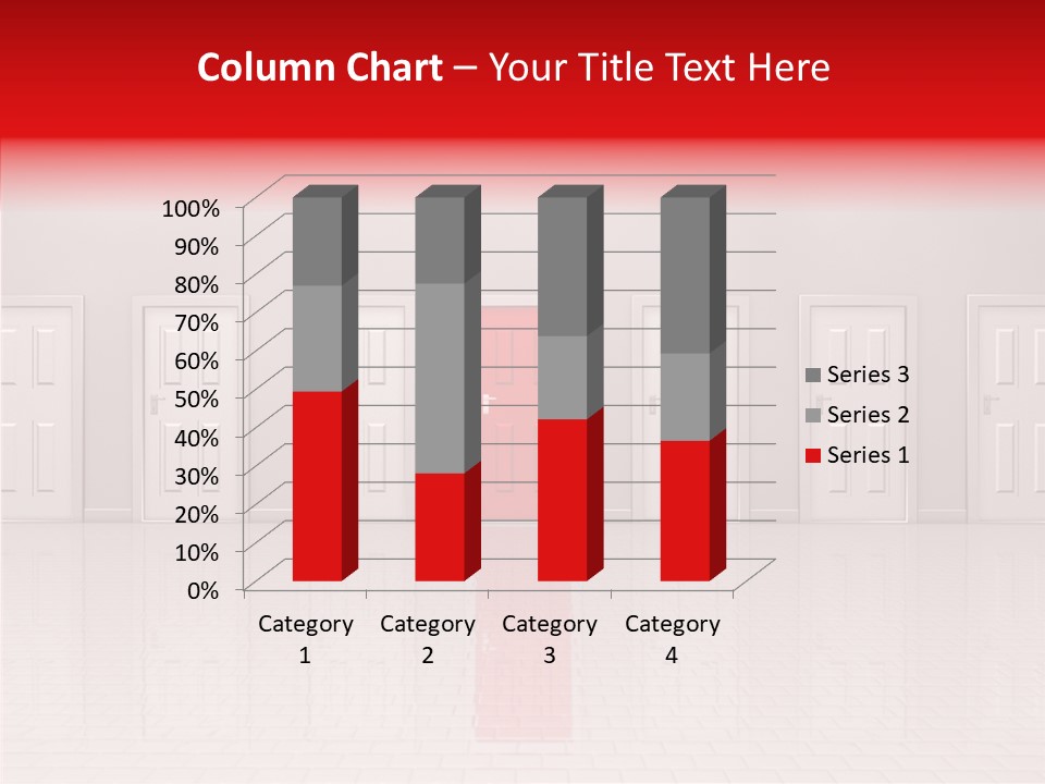 Doorway Landscape Hall PowerPoint Template
