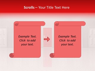 Doorway Landscape Hall PowerPoint Template