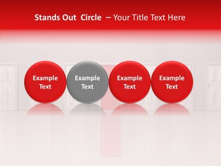 Doorway Landscape Hall PowerPoint Template