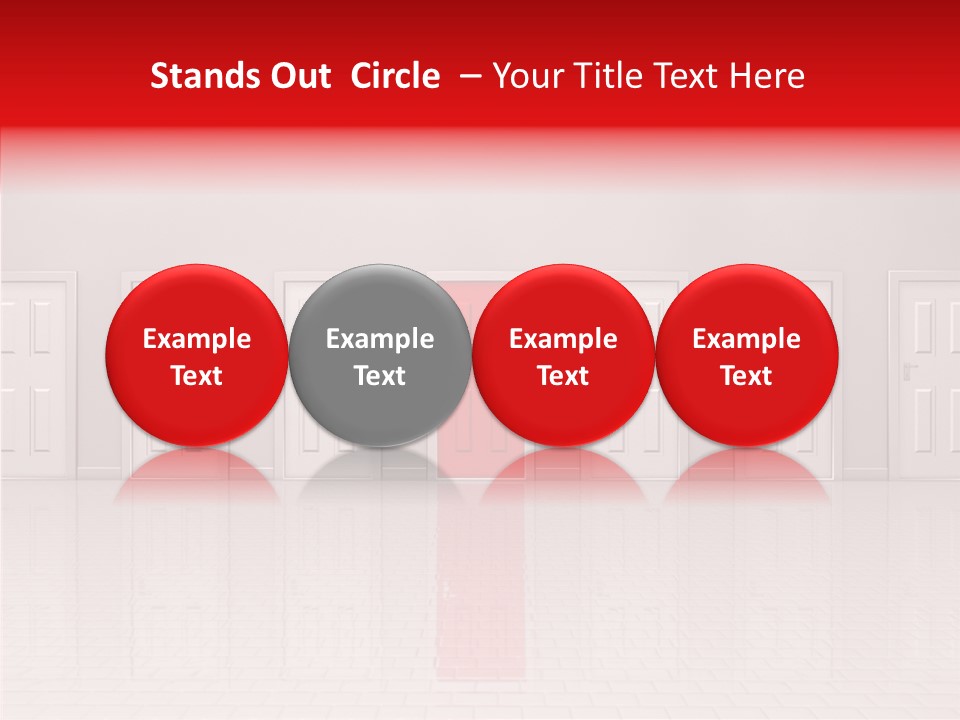 Doorway Landscape Hall PowerPoint Template