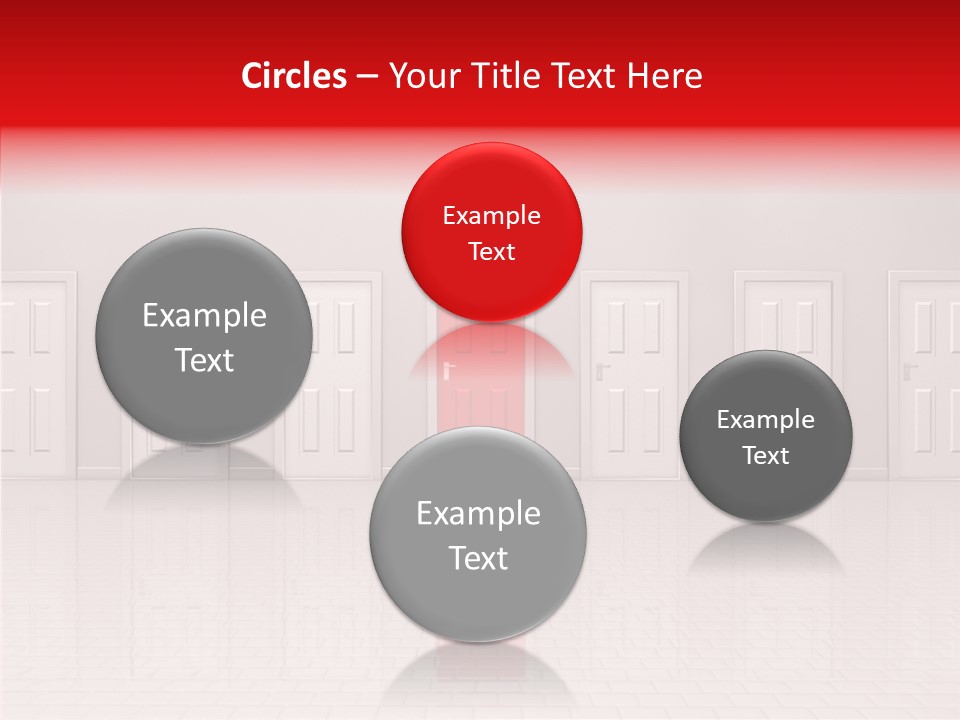 Doorway Landscape Hall PowerPoint Template